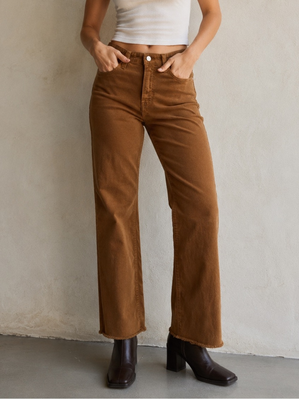 Velvet by Graham & Spencer Candace Corduroy High Rise Crop Jean